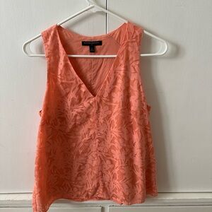 Banana Republic Women's Floral Coral Tank Top